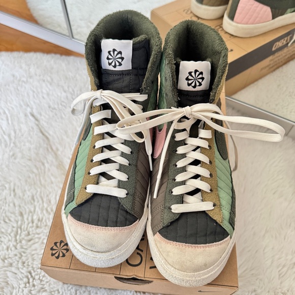 Nike Blazer Mid '77 Premium Toasty in Sequoia, Olive, and Brown Kelp | 8.5 / 7 - Picture 4 of 9